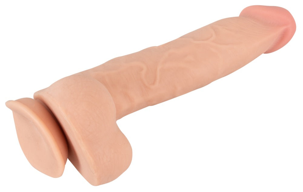Nature Skin Dildo mit beweglicher Haut und Saugfuss, 24,7 cm