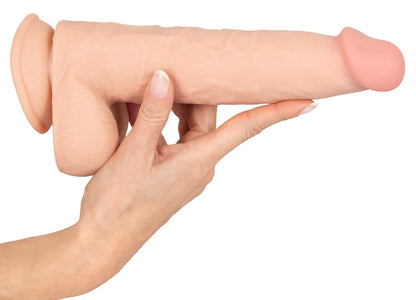 Nature Skin Dildo mit beweglicher Haut und Saugfuss, 24,7 cm