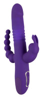 Sweet Smile Triple Thrusting Vibrator für Vagina, G-Punkt, Klitoris und Anus