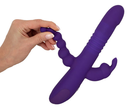 Sweet Smile Triple Thrusting Vibrator für Vagina, G-Punkt, Klitoris und Anus