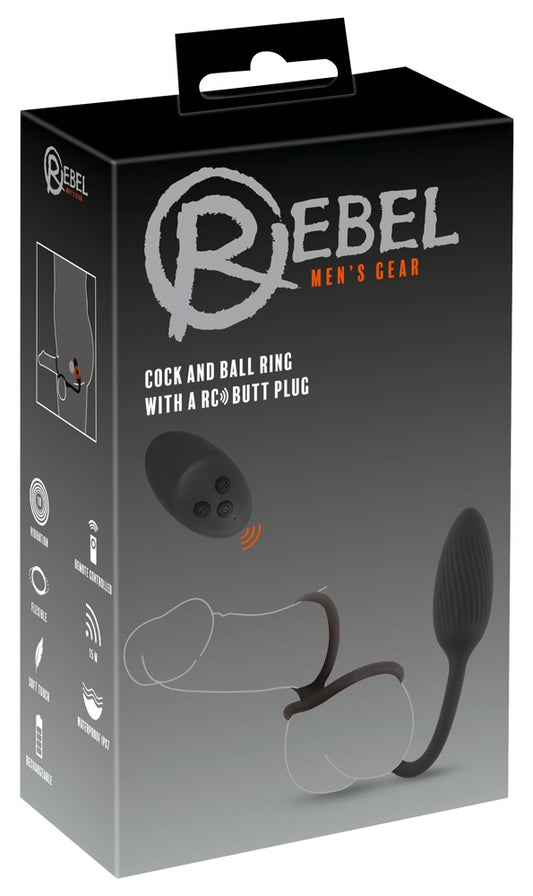 Rebel Cock&ball Ring With A RC