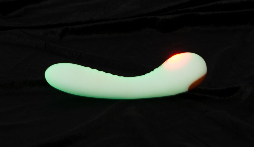 You2Toys GITD G-Spot Vibrator mit nachleuchtender Soft-Touch-Textur