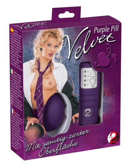 You2Toys Velvet Purple Pill Vibro-Ei mit 4-Stufen-Vibration