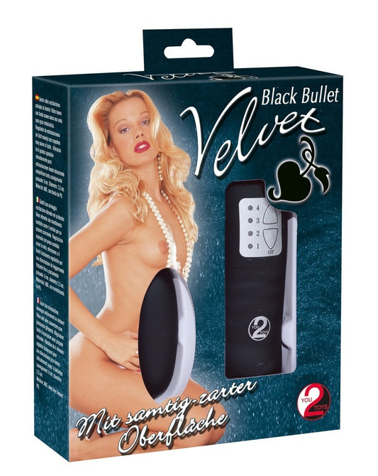 You2Toys Velvet Black Bullet Vibro-Ei mit 4-Stufen-Vibration