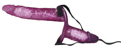 You2Toys Vibrating Strap-On Duo mit realistischem Doppeldildo