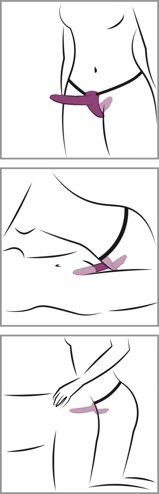You2Toys Vibrating Strap-On Duo mit realistischem Doppeldildo