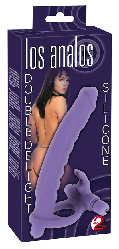 You2Toys Los Analos Double Delight Umschnall-Dildo mit Vibration