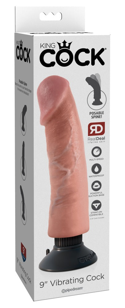 King Cock 9 inch (ca. 26 cm) Vibrating