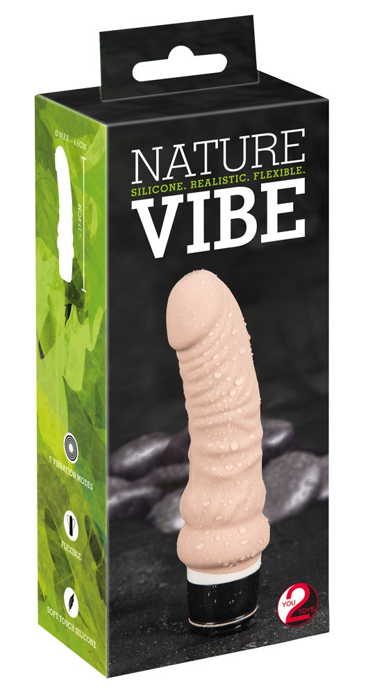 You2Toys Nature Vibe biegsamer Silikon-Vibrator im Penis-Look