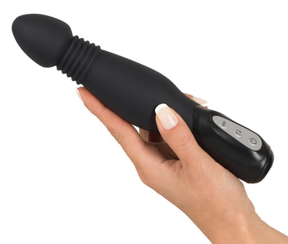 You2Toys Black Thrusting Anal Vibe mit Vibration und Stoßfunktion