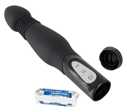 You2Toys Black Thrusting Anal Vibe mit Vibration und Stoßfunktion