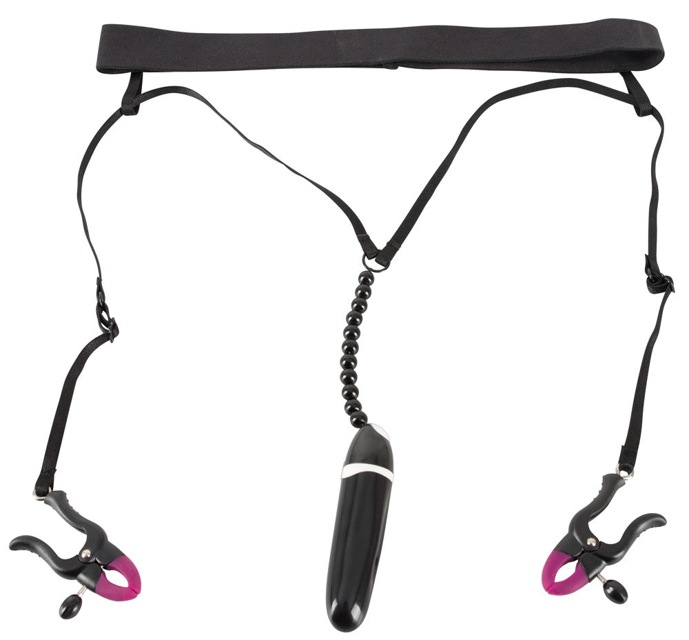 Bad Kitty Spreader-String mit Mini-Vibrator und Reizperlen