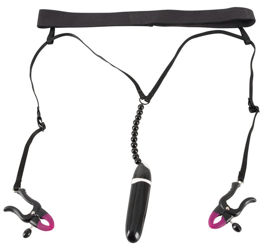 Bad Kitty Spreader-String mit Mini-Vibrator und Reizperlen