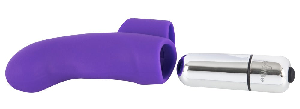 Sweet Smile Finger Vibrator mit gebogener Spitze und Fingerschlaufe