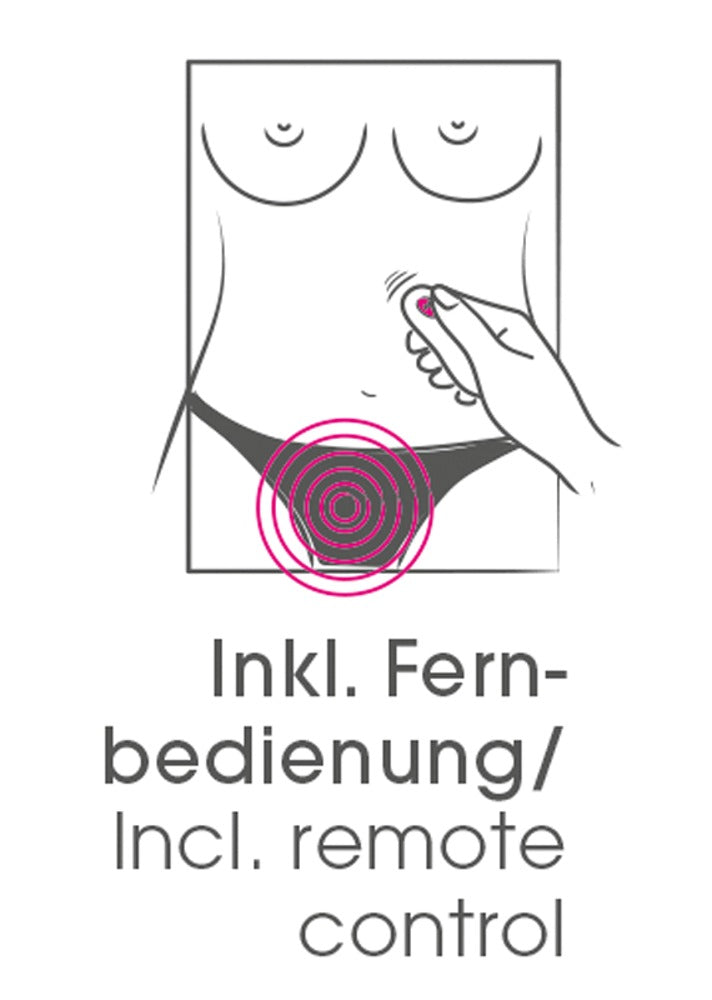 Sweet Smile RC Panty Vibrator mit Auflegefläche und Eichel