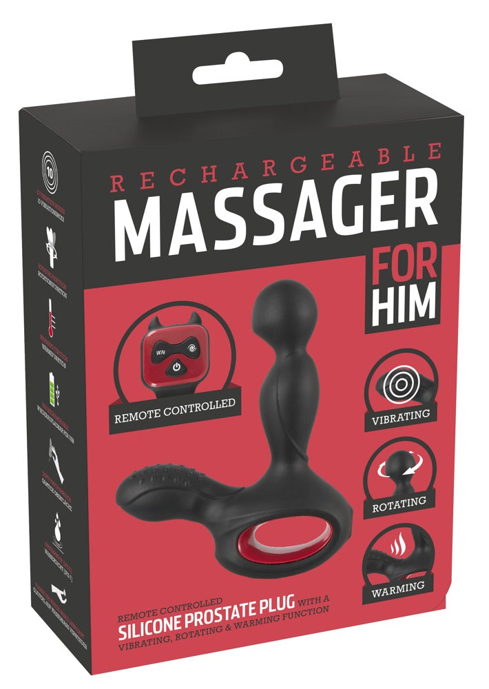 You2Toys Silicone Prostate Plug mit Wärme, Rotation und Vibration