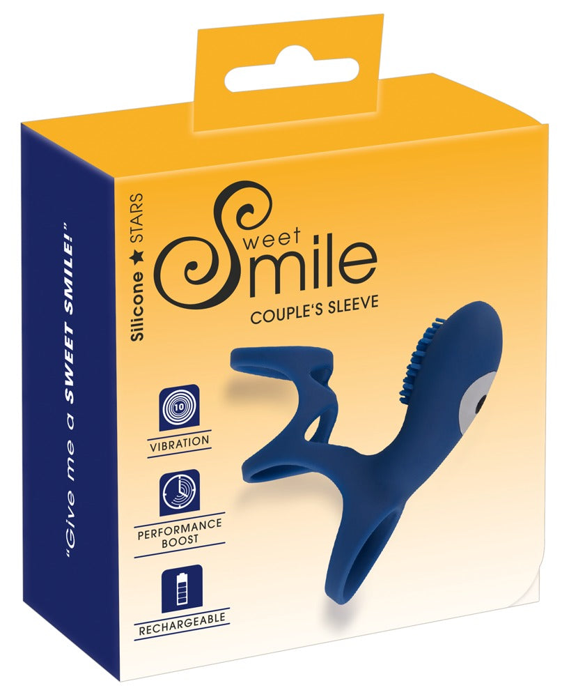 Sweet Smile Rechargeable Couple Ring mit Gitterstruktur