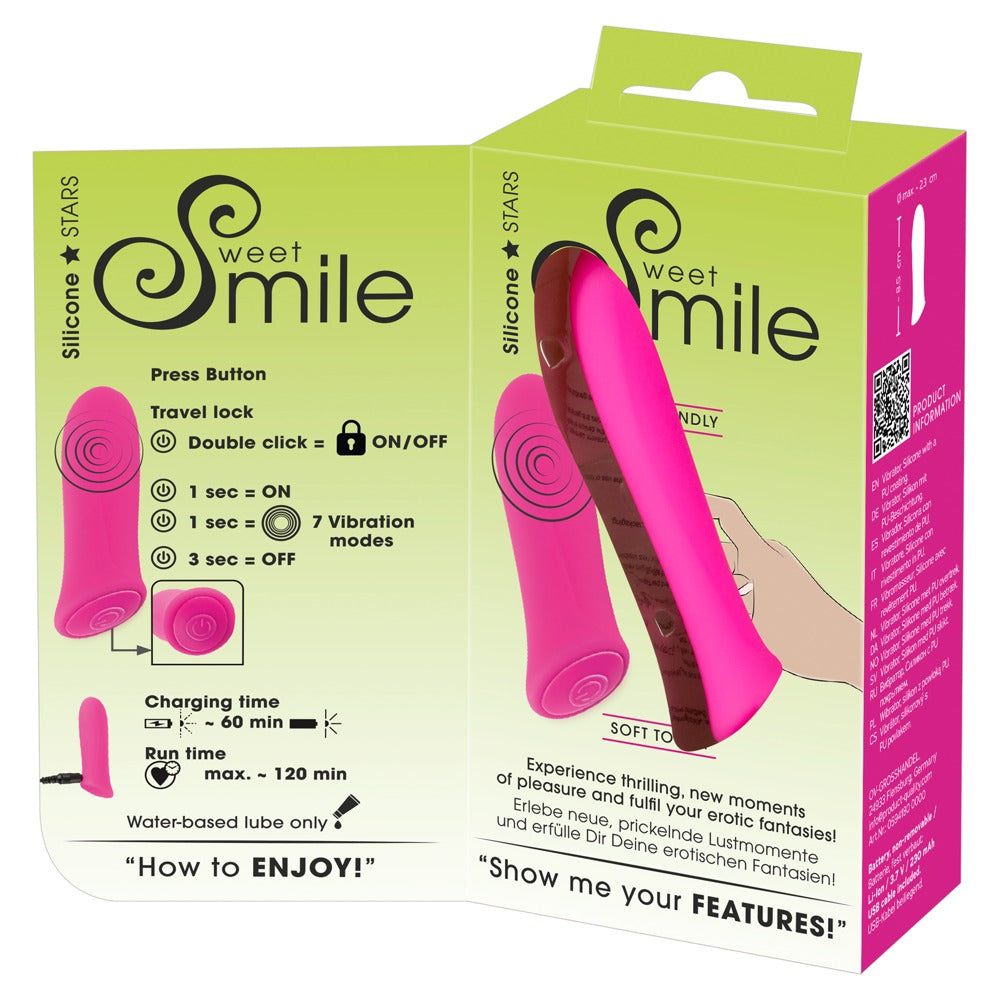 Sweet Smile Rechargeable Power Bullet Minivibrator mit 7 Modi