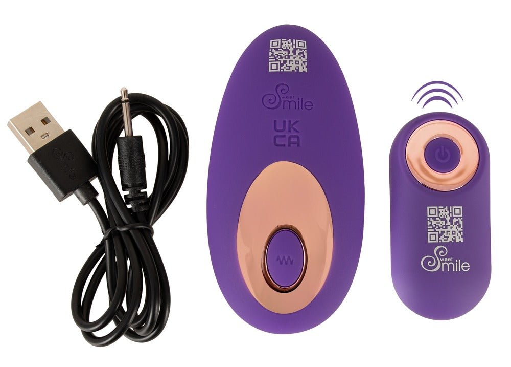 Sweet Smile RC Panty Vibrator anatomisch ideal, lila