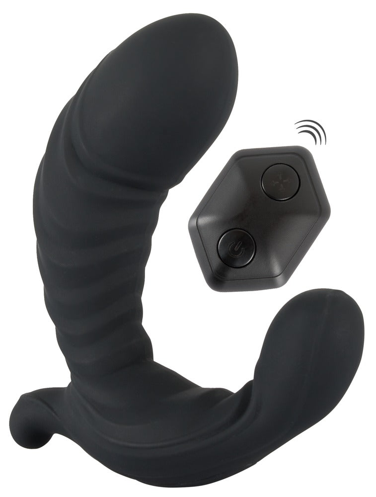 Aufblasbarer G- und P-Punkt Vibrator mit Funkfernbedienung, 12 cm