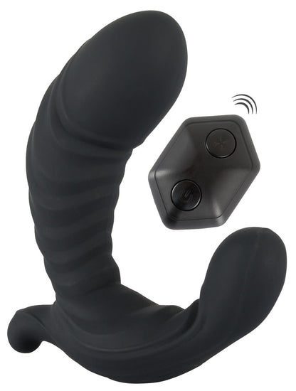 Aufblasbarer G- und P-Punkt Vibrator mit Funkfernbedienung, 12 cm