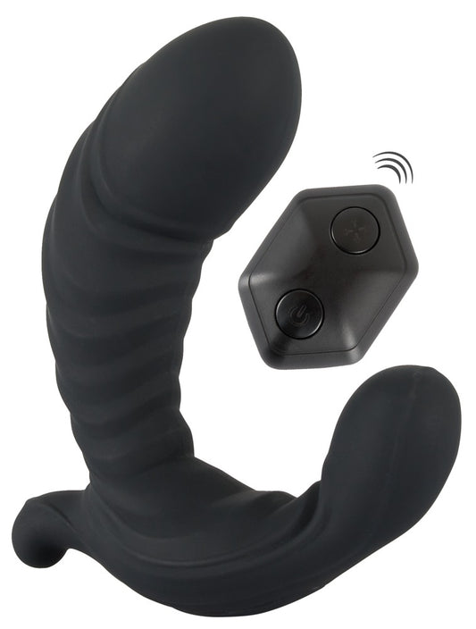 Aufblasbarer G- und P-Punkt Vibrator mit Funkfernbedienung, 12 cm