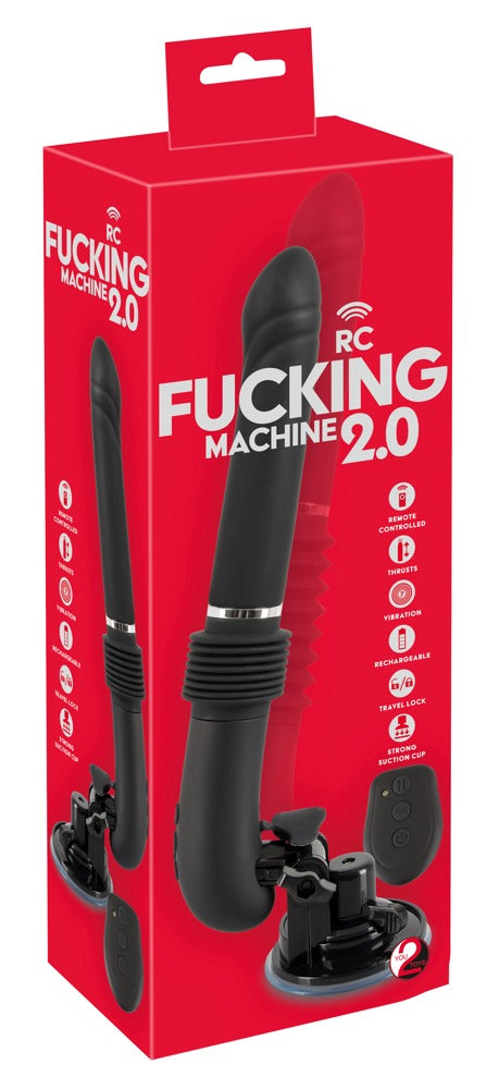 You2Toys RC Fucking Machine 2.0 Stoßvibrator mit verstellbarem Saugfuß