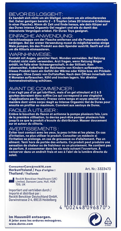 Durex Intense Orgasmic Gel10ml