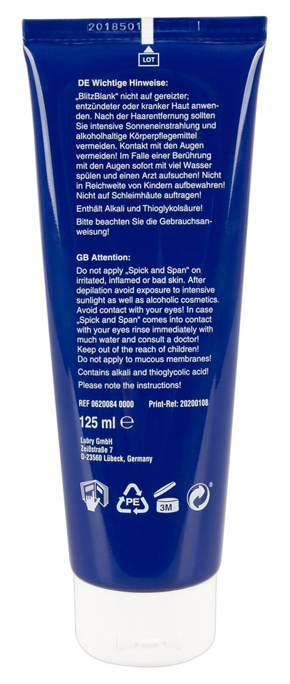 BlitzBlank Enthaarungscreme, 125 ml