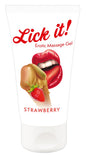 Lick it! Erotik-Massagegel Erdbeere