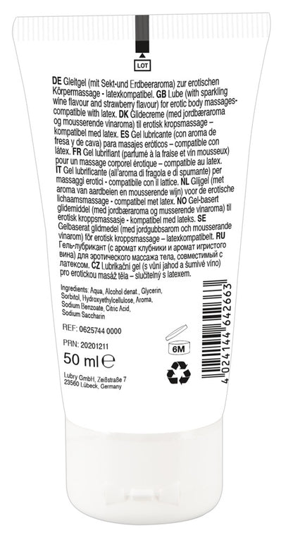 Lick it! Erotik-Massagegel Erdbeere-Sekt