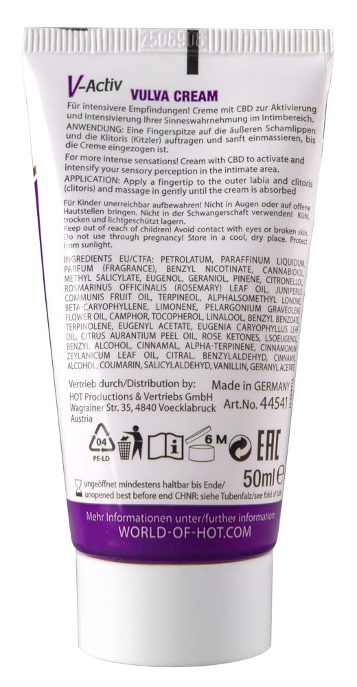 HOT V-Activ Vulva Cream CBD
