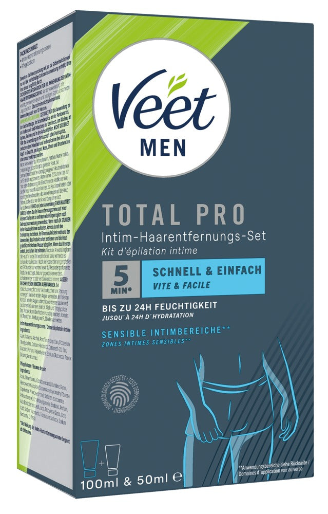 Veet Men Total Pro Intim-Haarentfernungs-Set