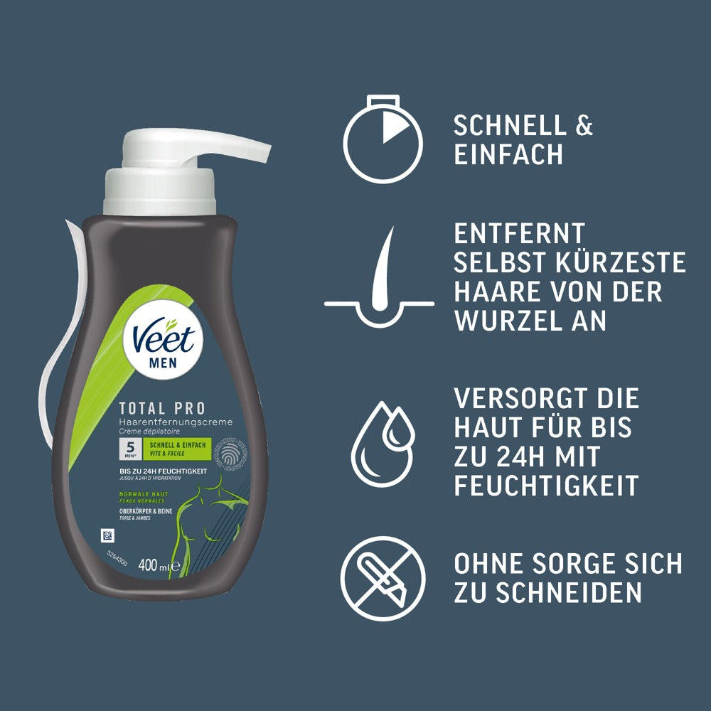 Veet Men Total Pro 400 ml