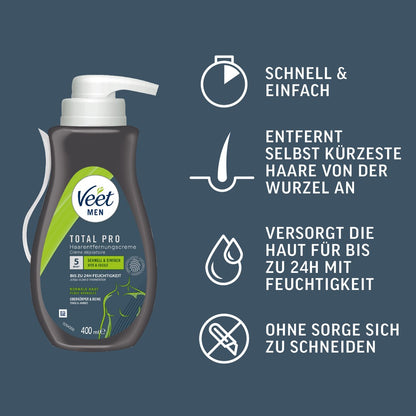Veet Men Total Pro 400 ml