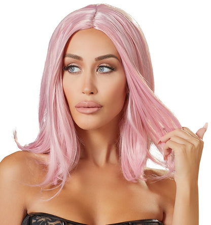 Cottelli Perücke Bob in Pastellrosa