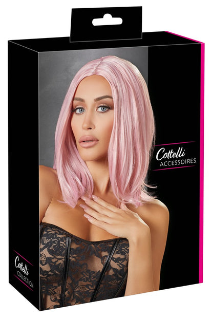 Cottelli Perücke Bob in Pastellrosa