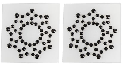 Cottelli Nippelsticker mit Strass in Sternoptik