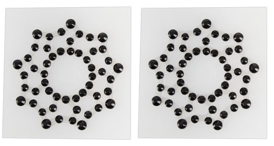 Cottelli Nippelsticker mit Strass in Sternoptik