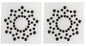 Cottelli Nippelsticker mit Strass in Sternoptik