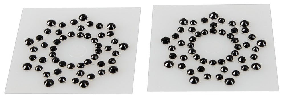 Cottelli Nippelsticker mit Strass in Sternoptik