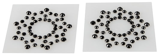 Cottelli Nippelsticker mit Strass in Sternoptik