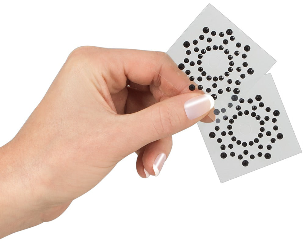 Cottelli Nippelsticker mit Strass in Sternoptik
