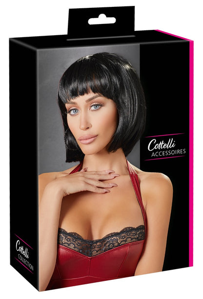 Cottelli Perücke Bob in Schwarz