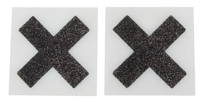 Cottelli Nippelsticker in X-Form mit Glitzer