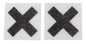 Cottelli Nippelsticker in X-Form mit Glitzer