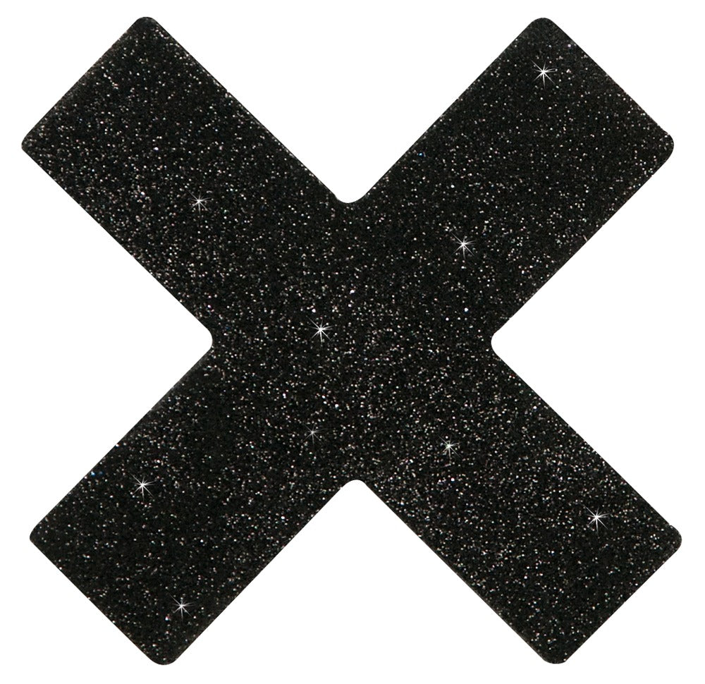 Cottelli Nippelsticker in X-Form mit Glitzer