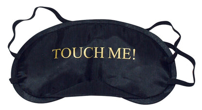 Satin-Augenmaske mit Print TOUCH ME und NOT TODAY
