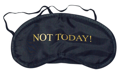Satin-Augenmaske mit Print TOUCH ME und NOT TODAY