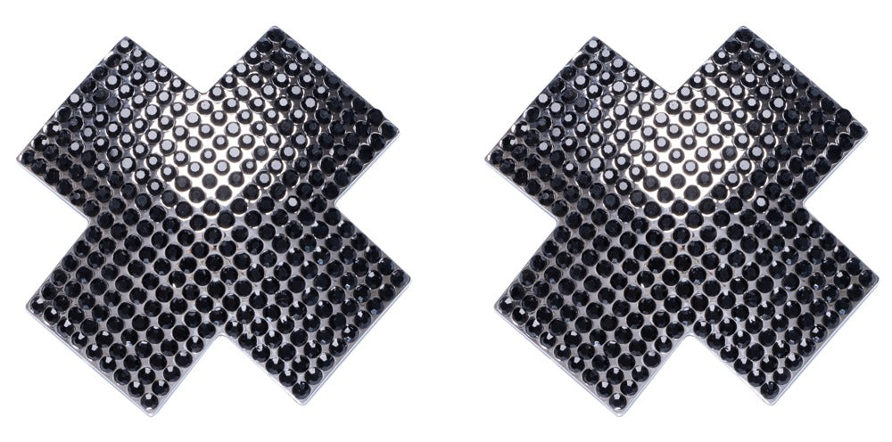 Cottelli Brustschmuck mit schwarzen Schmucksteinen